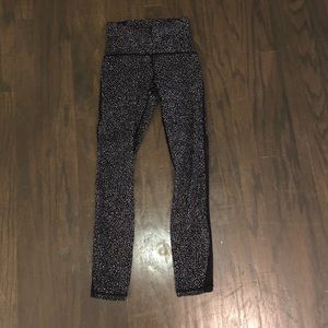 Black and white Train Times Pant 25”